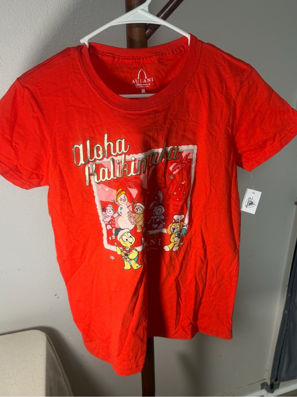 Disney Red 'Aloha Kalikimaka' Graphic Tee